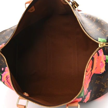 Louis Vuitton Monogram Roses Keepall 50 5 of 15