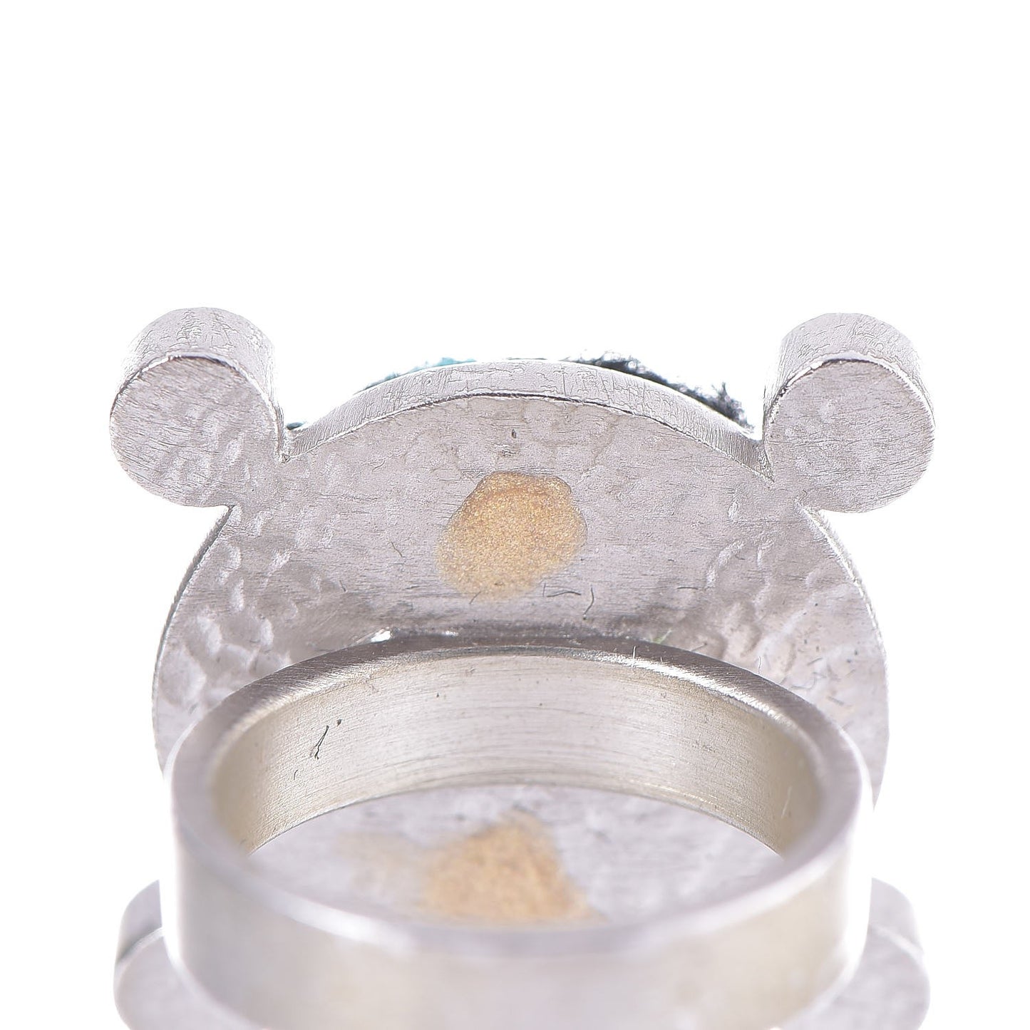 Tweed Crystal CC Ring 6.75 Blue