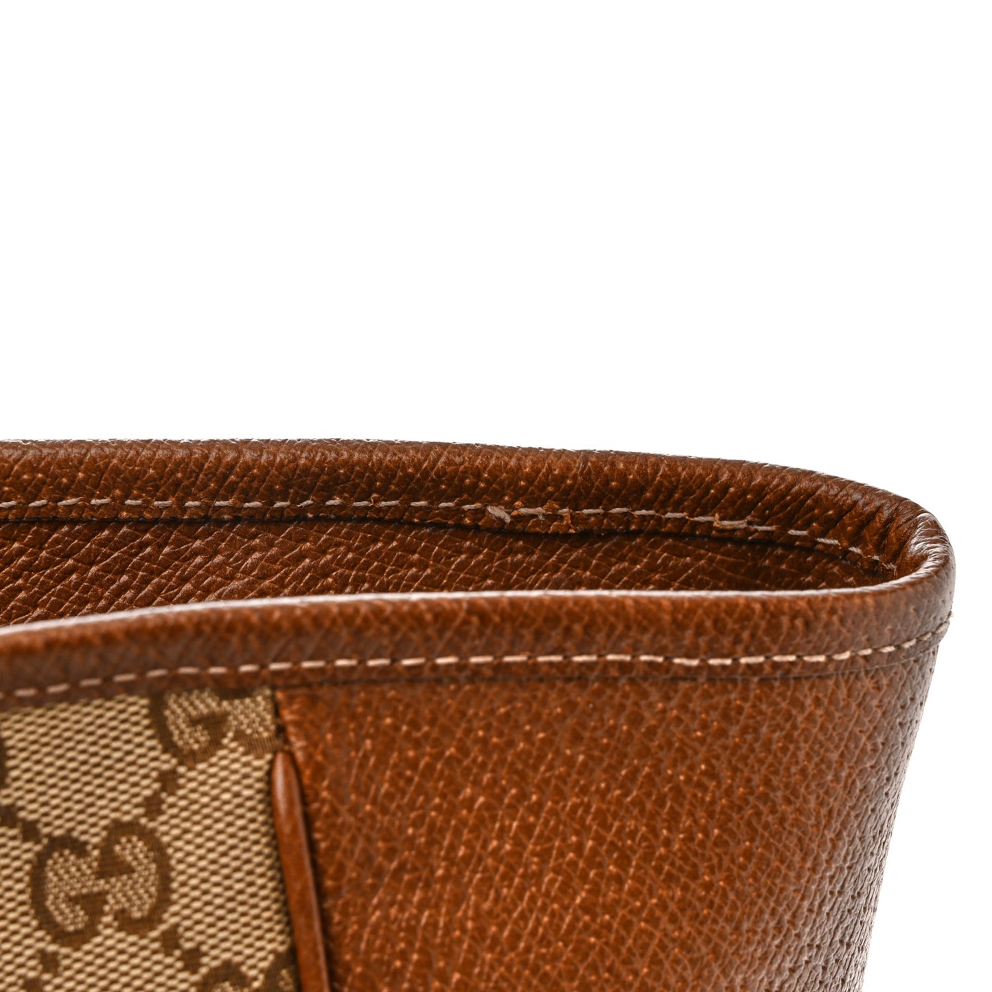 Monogram Medium Bree Zippered Tote Beige Tabacco