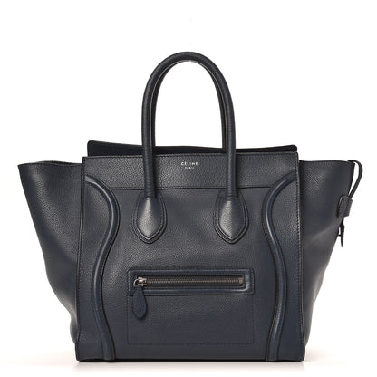 Celine Drummed Calfskin Mini Luggage Orage 1 of 15