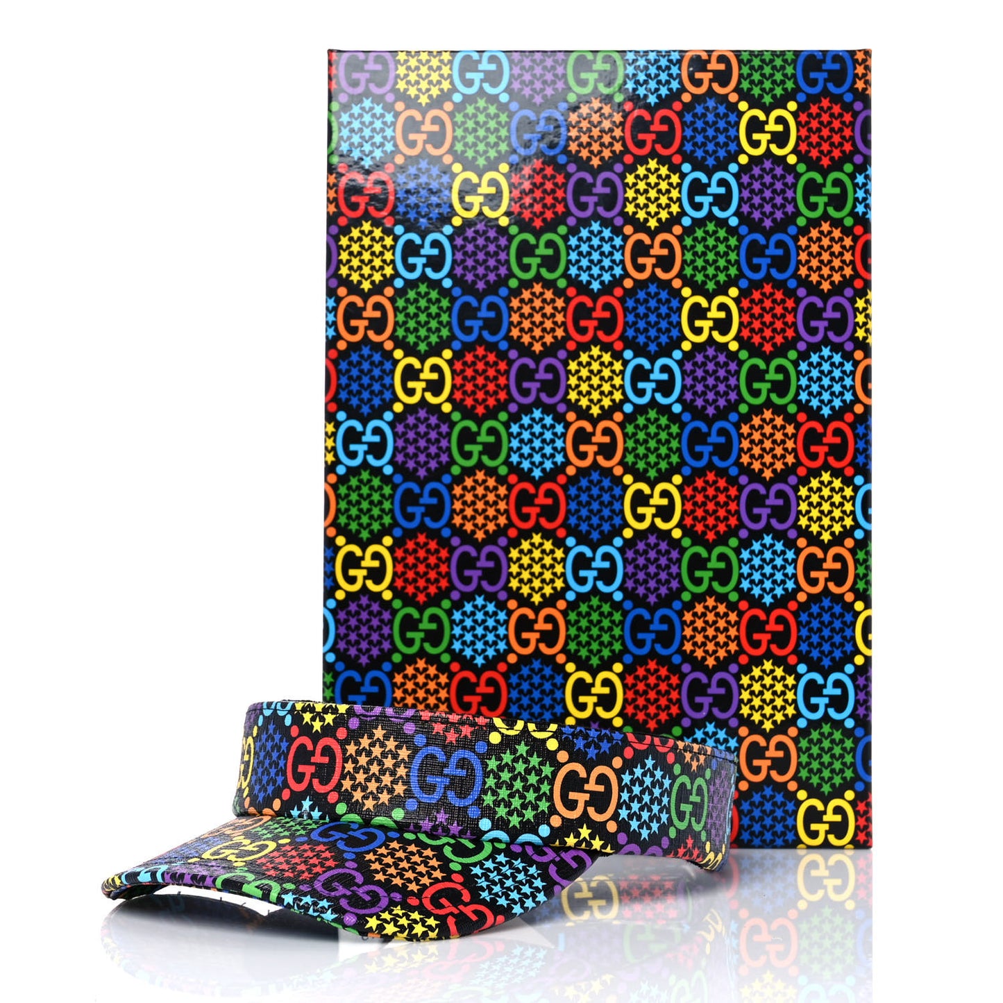 GG Supreme Monogram Psychedelic Izzy Visor L Black Multicolor