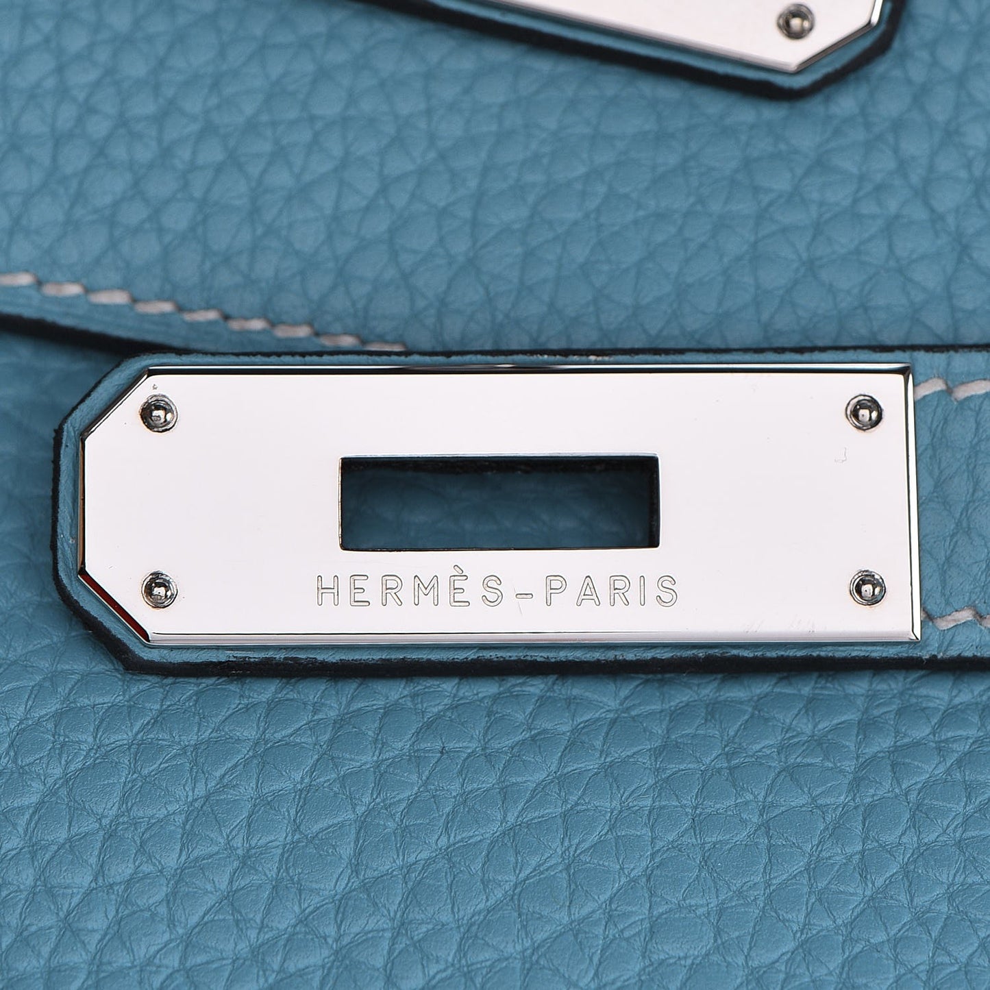 Taurillon Clemence Birkin 40 Blue Jean