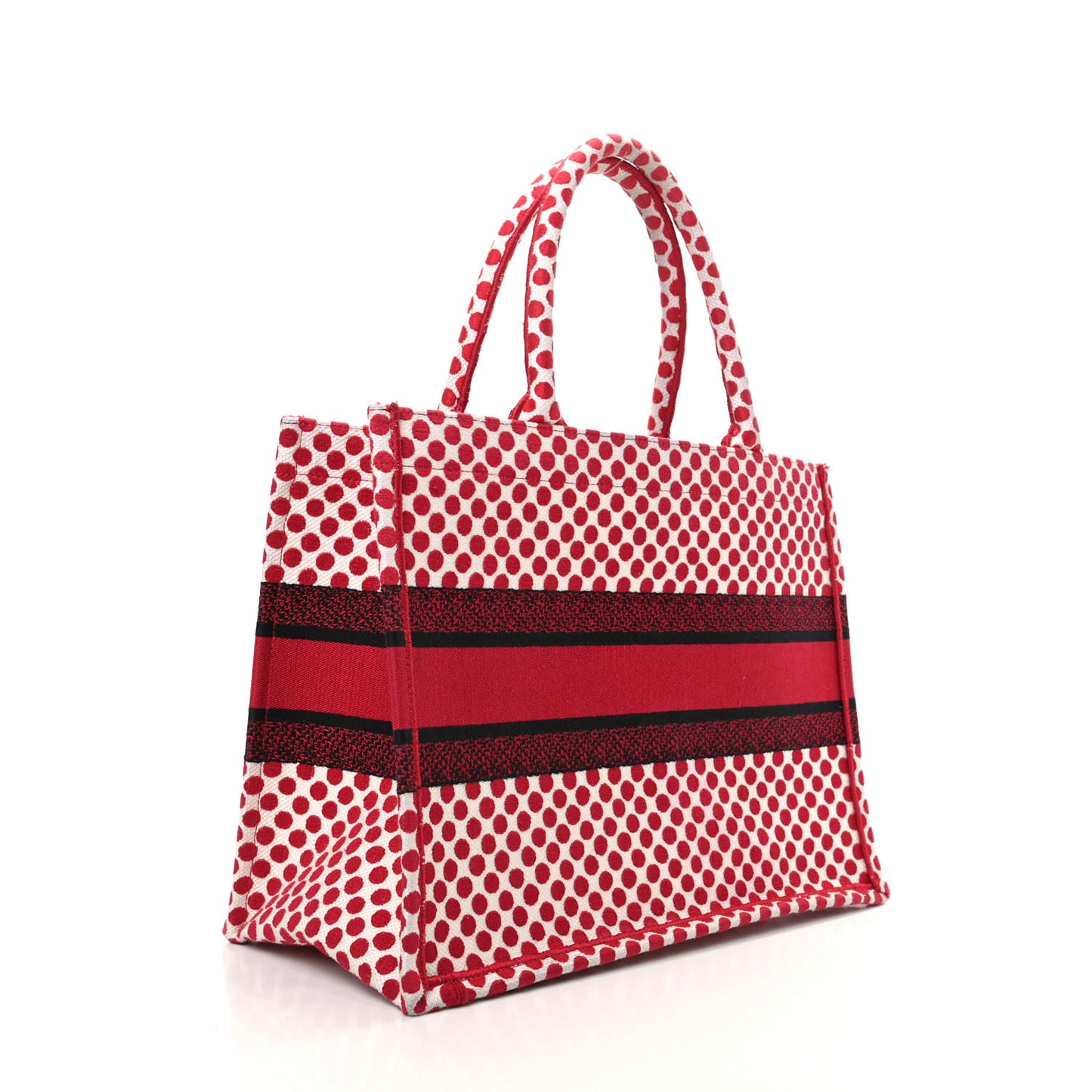 Canvas Medium DiorAmour Dots Book Tote Red