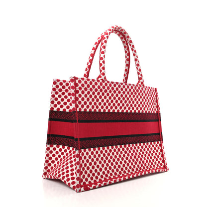 Christian Dior Canvas Medium DiorAmour Dots Book Tote Red 3 of 9