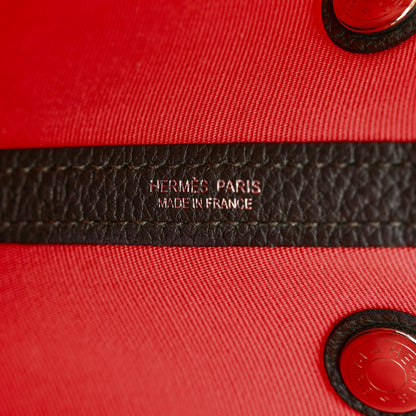 Hermes Toile Officier Negonda Garden Party 30 TPM Rose Azalee Vert Fonce 6 of 10