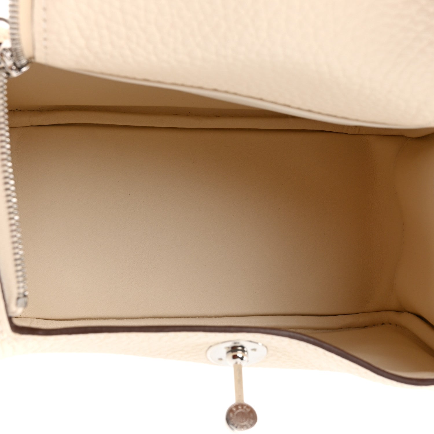 Hermes Taurillon Clemence Mini Lindy 20 Nata 5 of 11