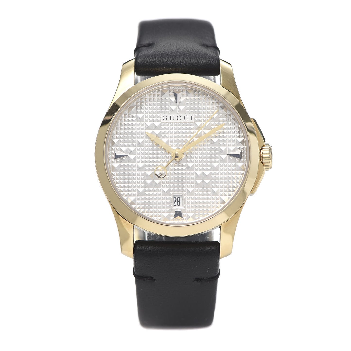 Stainless Steel Calfskin 27mm G-Timeless Diamante Quartz Watch
