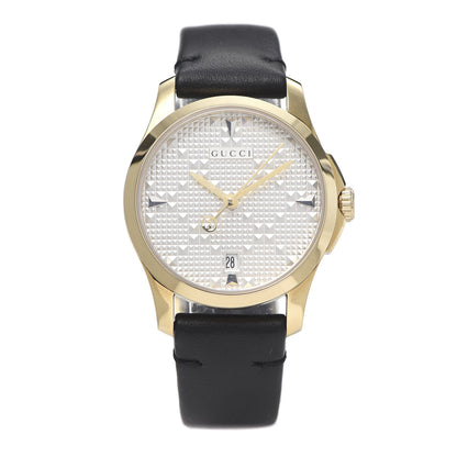 Gucci Stainless Steel Calfskin 27mm G-Timeless Diamante Quartz Watch 1 of 8
