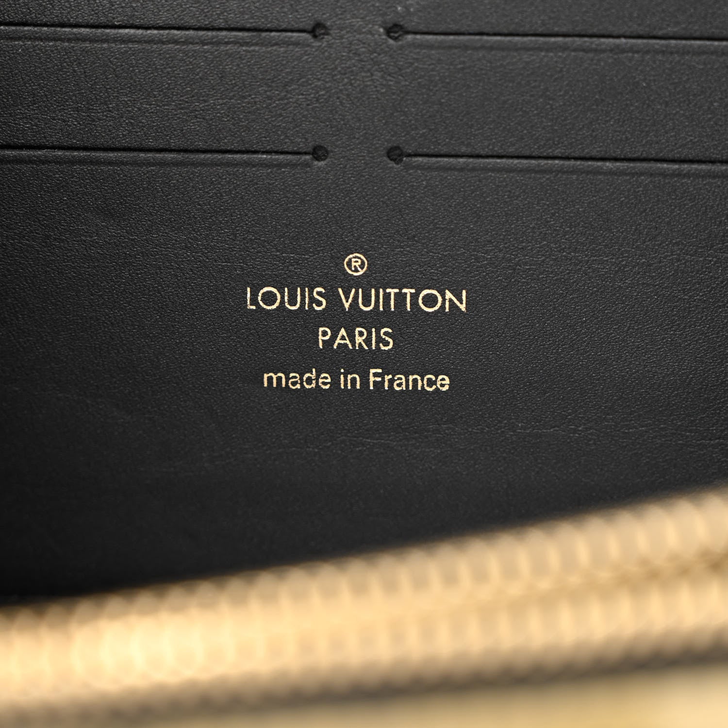 Louis Vuitton Calfskin Twist Chain Wallet Light Gold 6 of 9