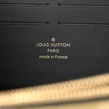 Louis Vuitton Calfskin Twist Chain Wallet Light Gold 6 of 9