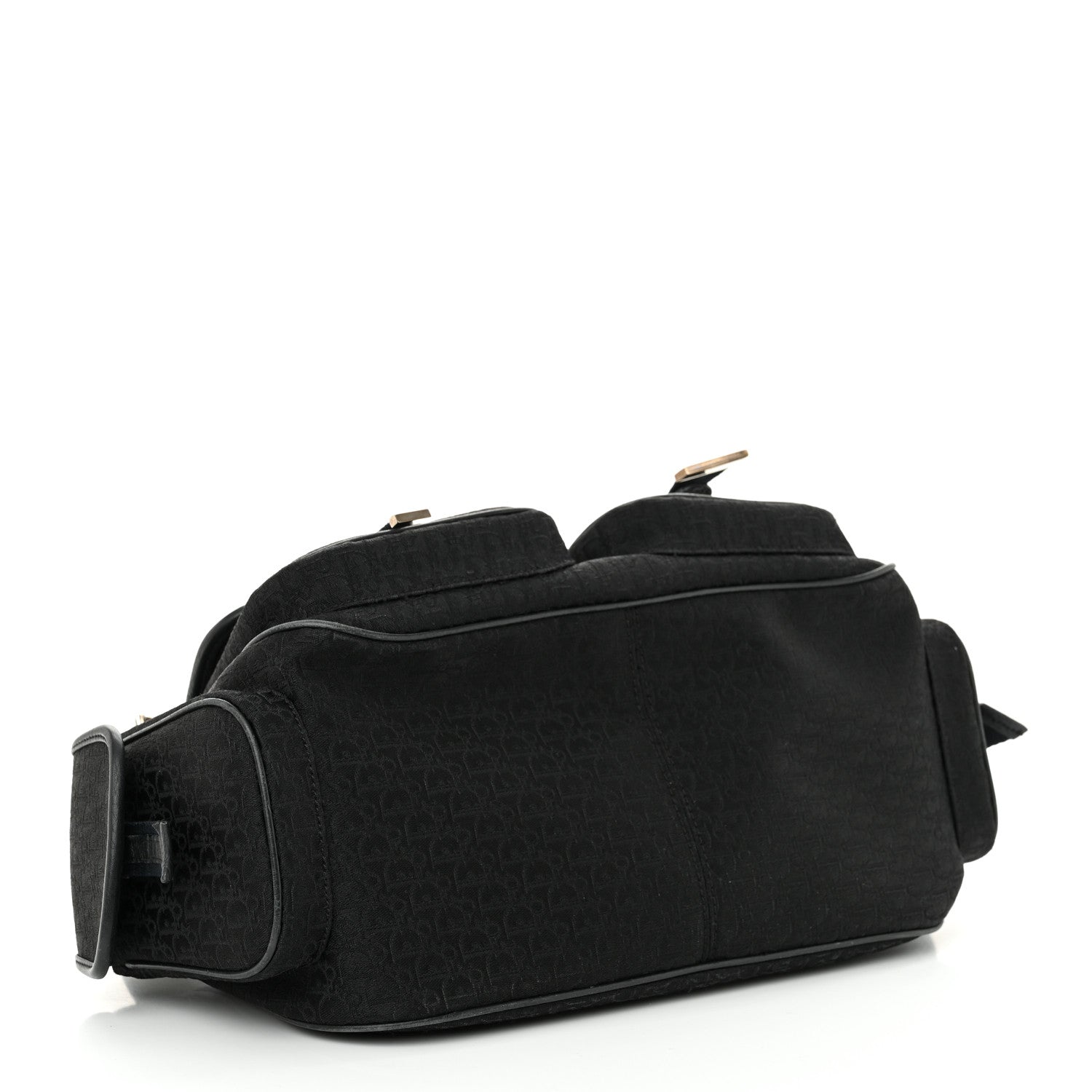 Christian Dior Monogram Pocket Satchel Black 4 of 17