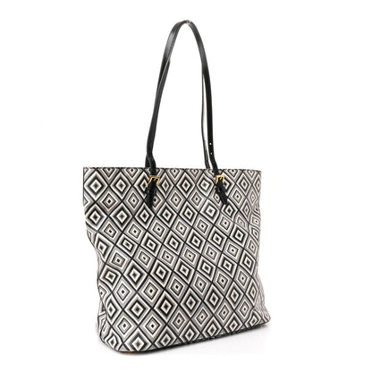 Prada Saffiano Diamond Print Tote Multicolor 3 of 10