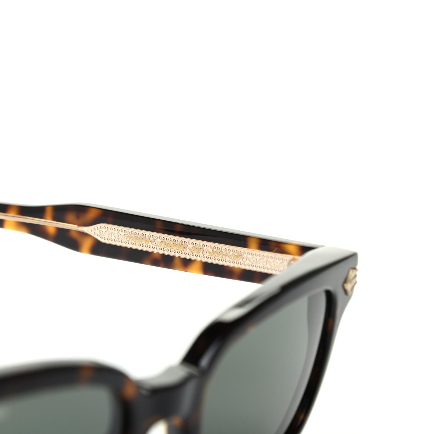 Gucci Acetate Metal Rectangular Frame Sunglasses GG0086S Dark Havanna 6 of 8