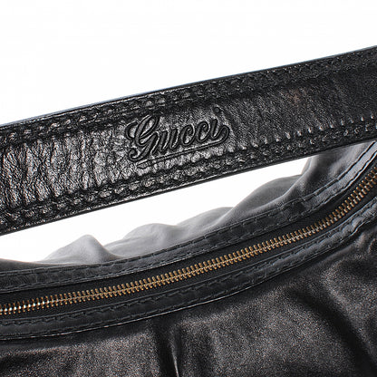 Gucci Leather Medium Jockey Hobo Black 8 of 9