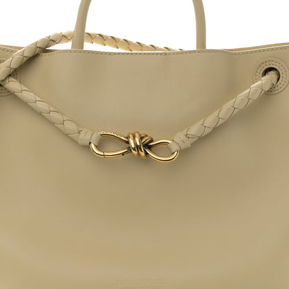 Bottega Veneta Silky Calfskin Medium Andiamo Shoulder Bag Light Butterscotch 8 of 10