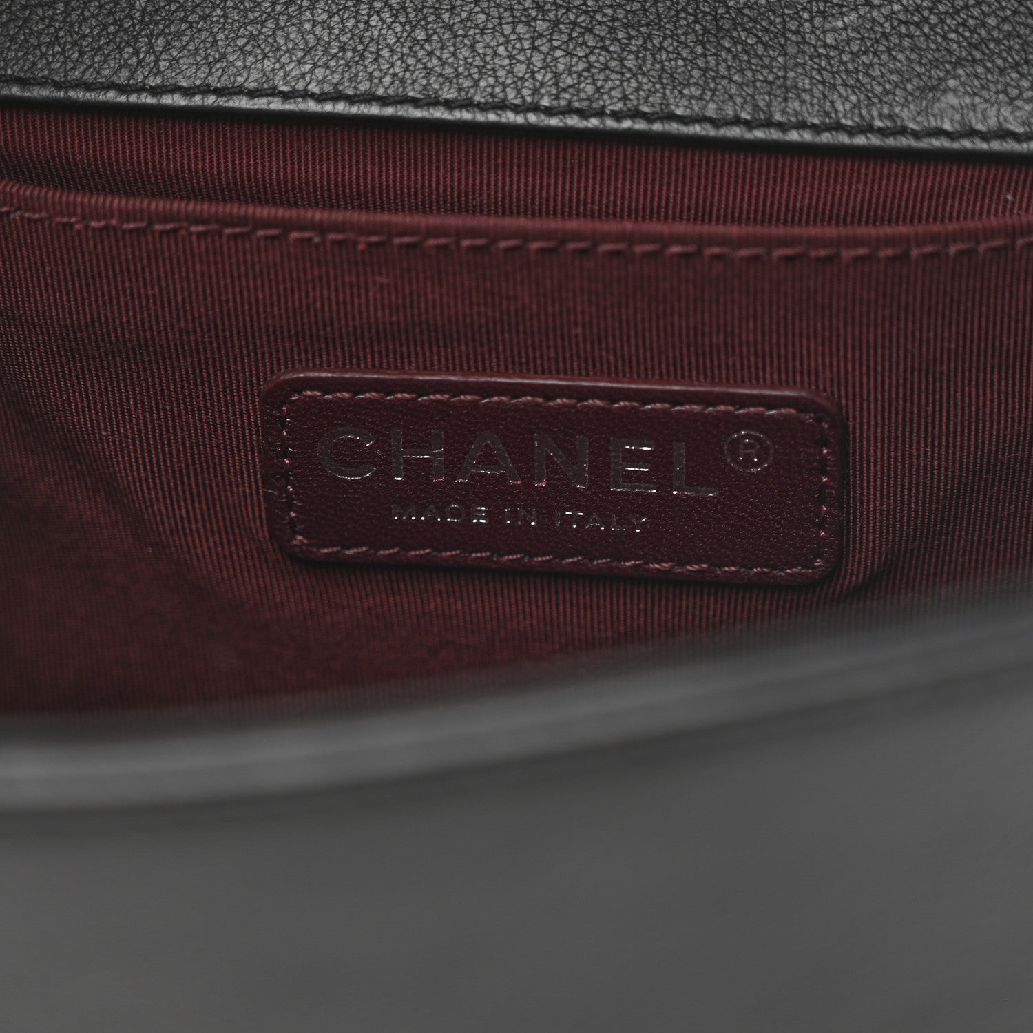 Chanel Calfskin Double Stitch Medium Boy Flap Black 6 of 10