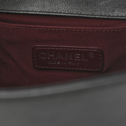Chanel Calfskin Double Stitch Medium Boy Flap Black 6 of 10