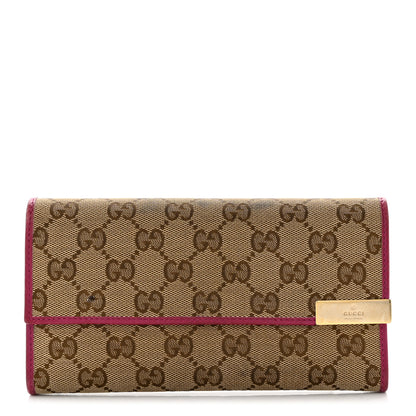 Gucci Monogram Dice Continental Flap Wallet Pink 1 of 7