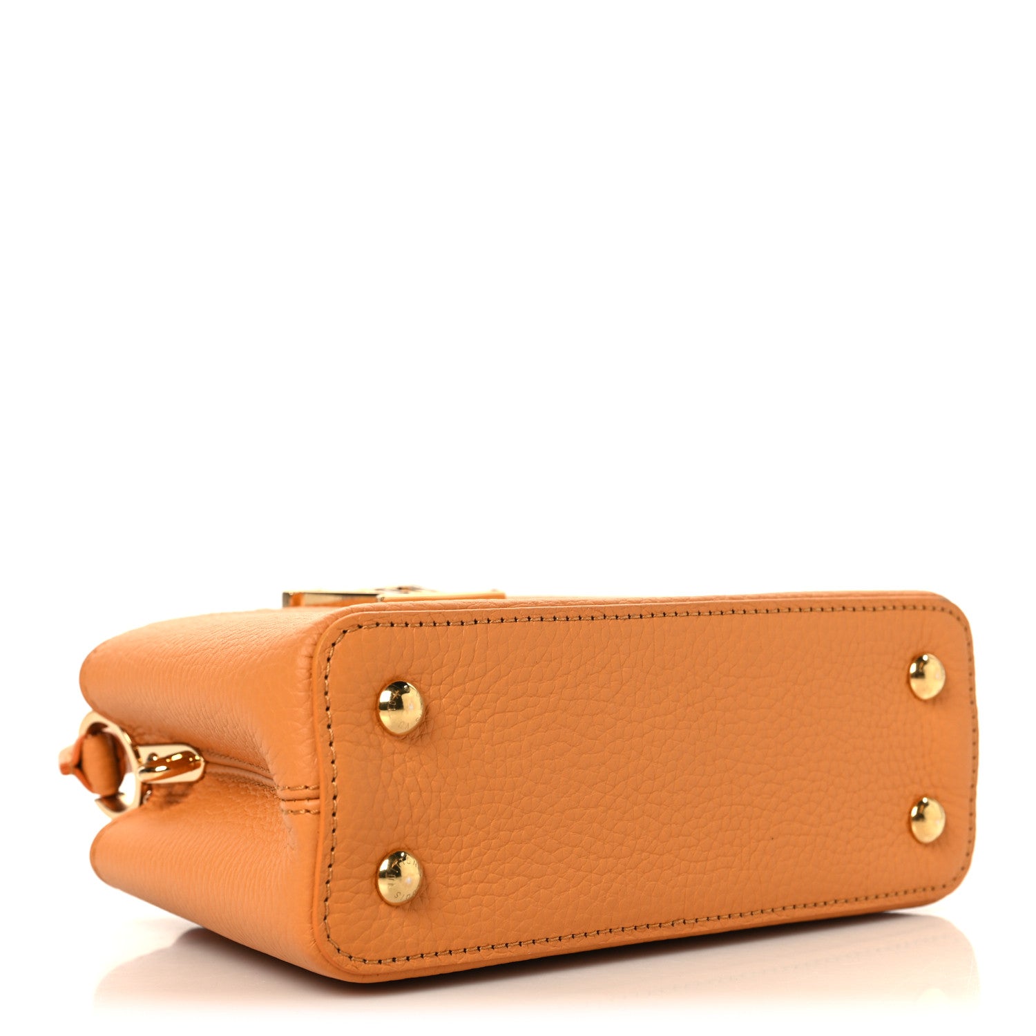 Louis Vuitton Taurillon Mini Capucines Safran Imperial 4 of 9