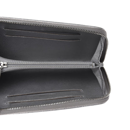 Chanel Metallic Sheepskin Chevron Quilted Medium Mademoiselle Vintage Zip Around Wallet Silver 5 of 14