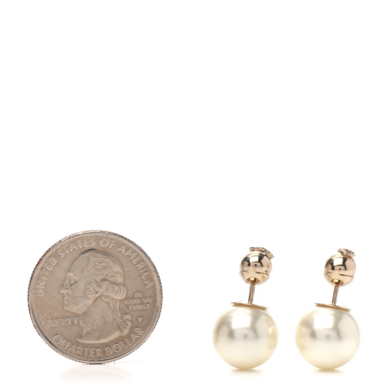 Christian Dior Pearl Tribal Earrings 2 of 4