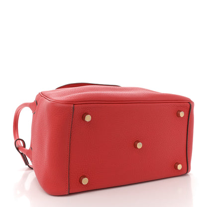 Hermes Taurillon Clemence Lindy 26 Rouge De Coeur 4 of 10