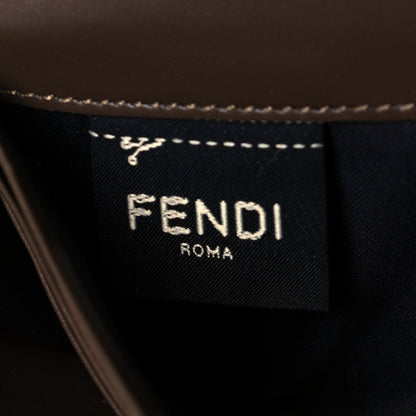 Fendi Vitello Soft F is Fendi Bi-Color FF 1974 Embossed Continental Envelope Wallet On Chain Maya Black 8 of 9
