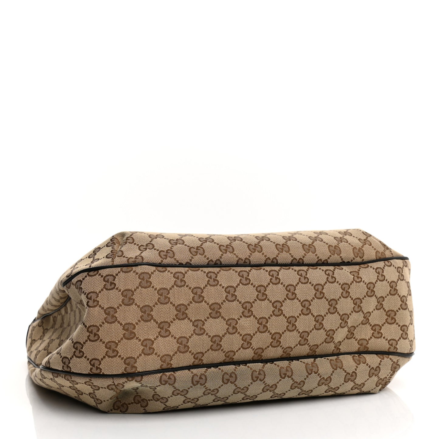 Monogram Large New Ladies Web Hobo Dark Brown