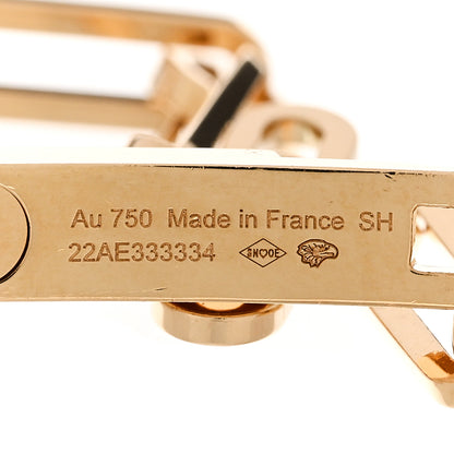 Hermes 18K Yellow Gold Diamond PM Kelly Chaine Bracelet SH 4 of 5