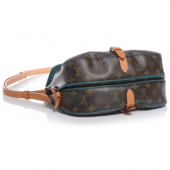 Louis Vuitton Monogram SC Flore Saumur Teal 4 of 7