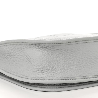 Hermes Taurillon Clemence Evelyne III PM Bleu Pale 9 of 11