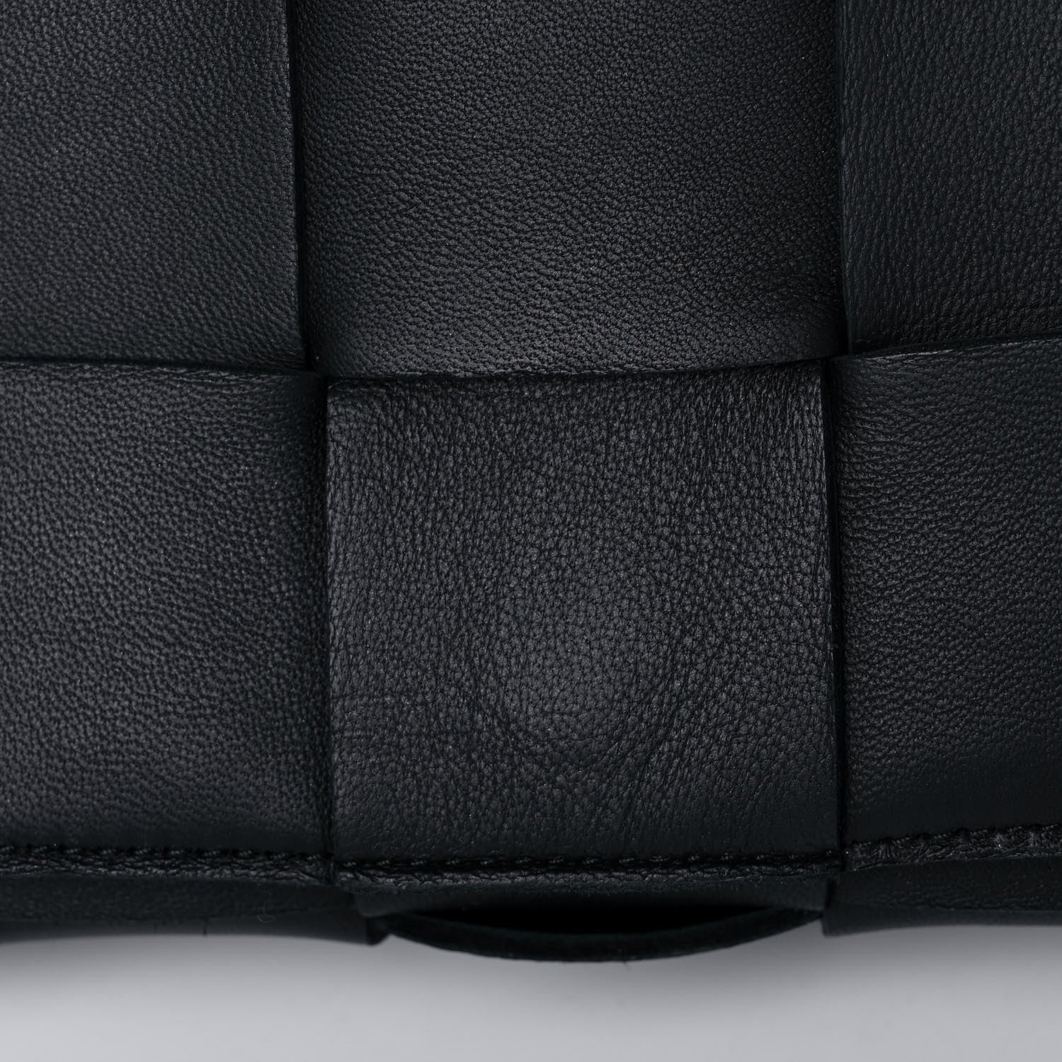 Bottega Veneta Lambskin Maxi Intrecciato Cassette Crossbody Bag Black 12 of 15