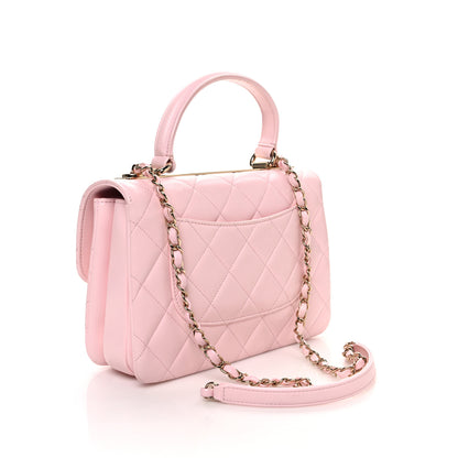 Chanel Lambskin Quilted Small Trendy CC Flap Dual Handle Bag Light Pink 3 of 15