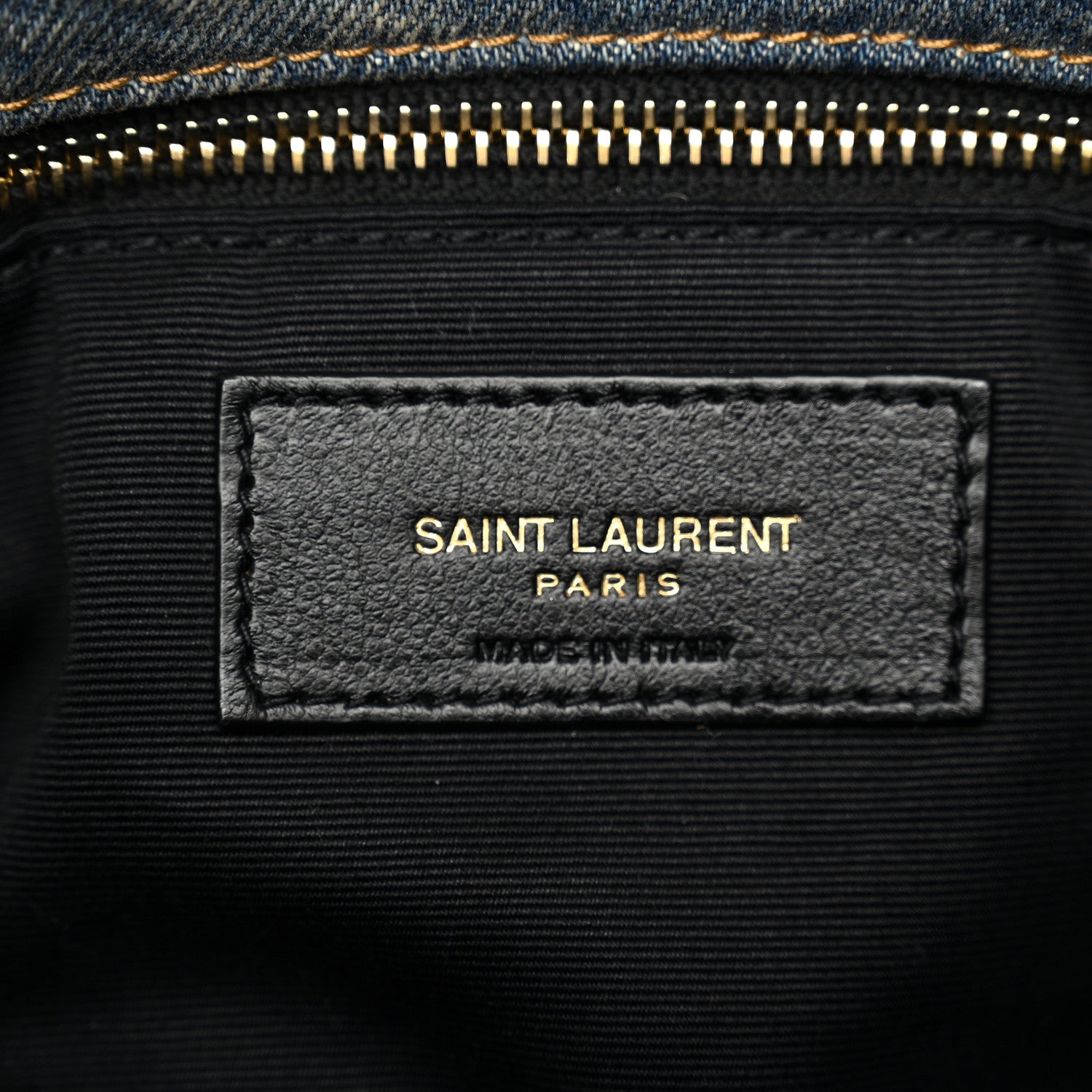 Saint Laurent Denim Quilted Small Loulou Puffer Monogram Chain Satchel Blue Cinnamon 6 of 10