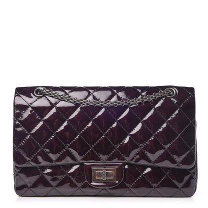 Chanel Distressed Patent 2.55 Reissue Flap 227 Prune 1 of 8