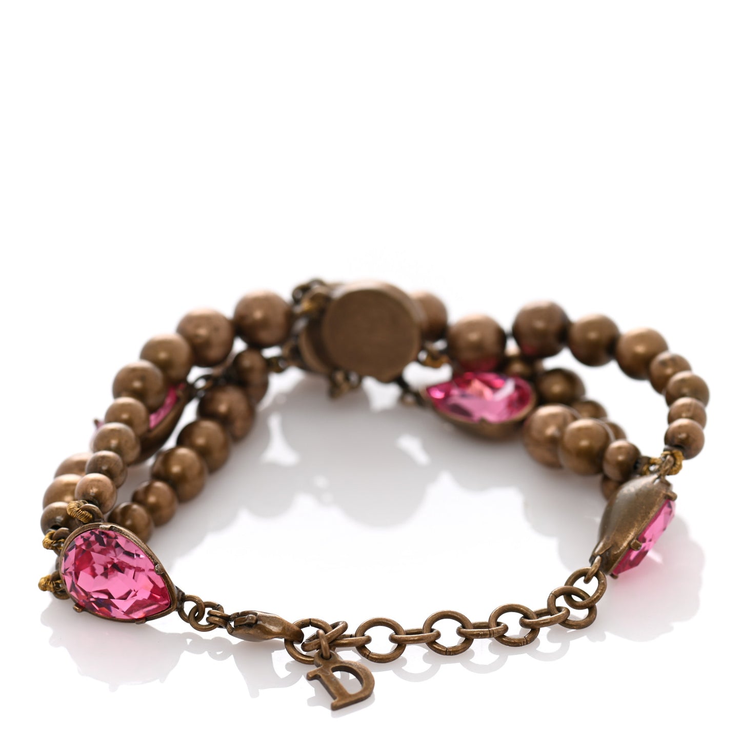 Bead Crystal Bracelet Pink