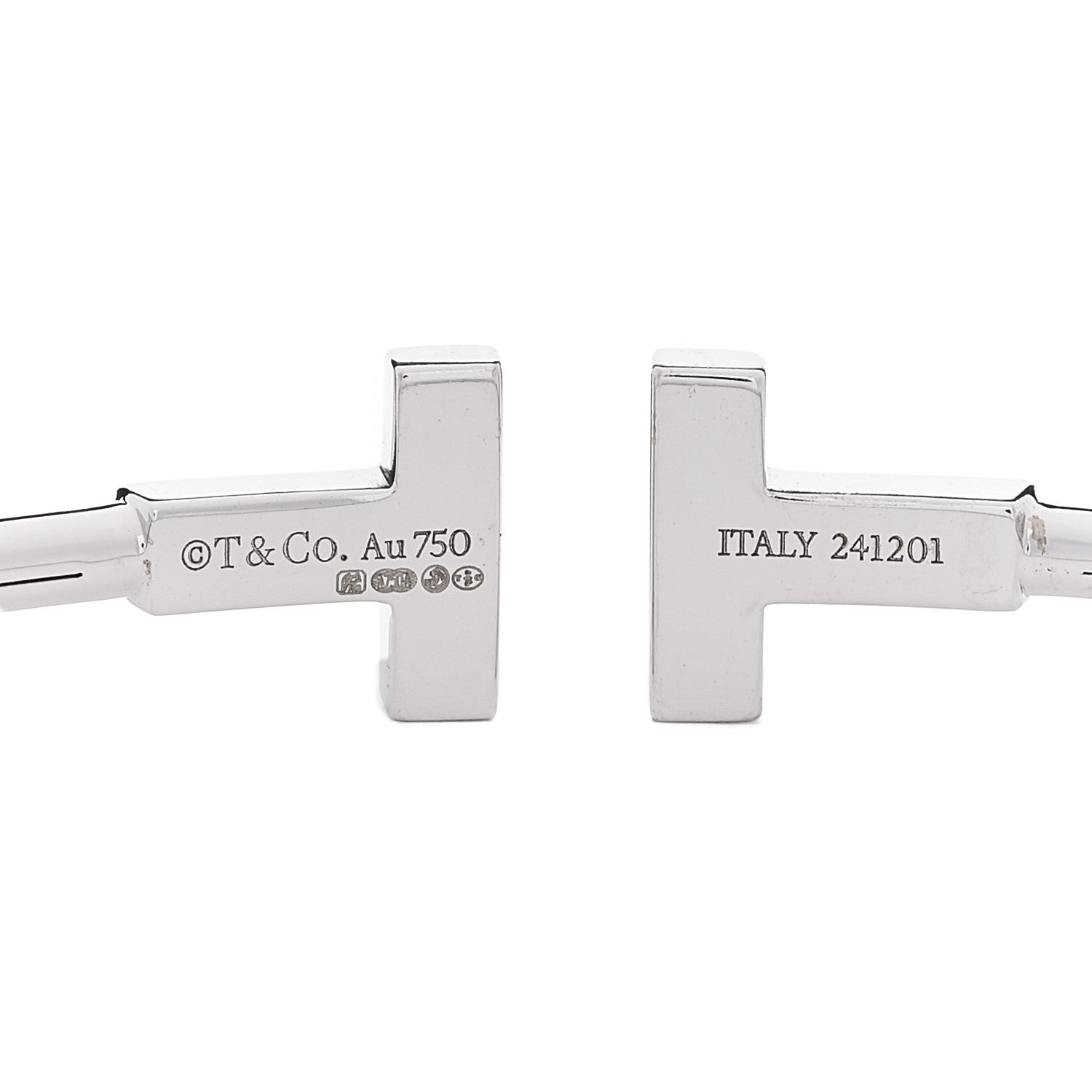 Tiffany 18K White Gold T Wire Bracelet 3 of 4