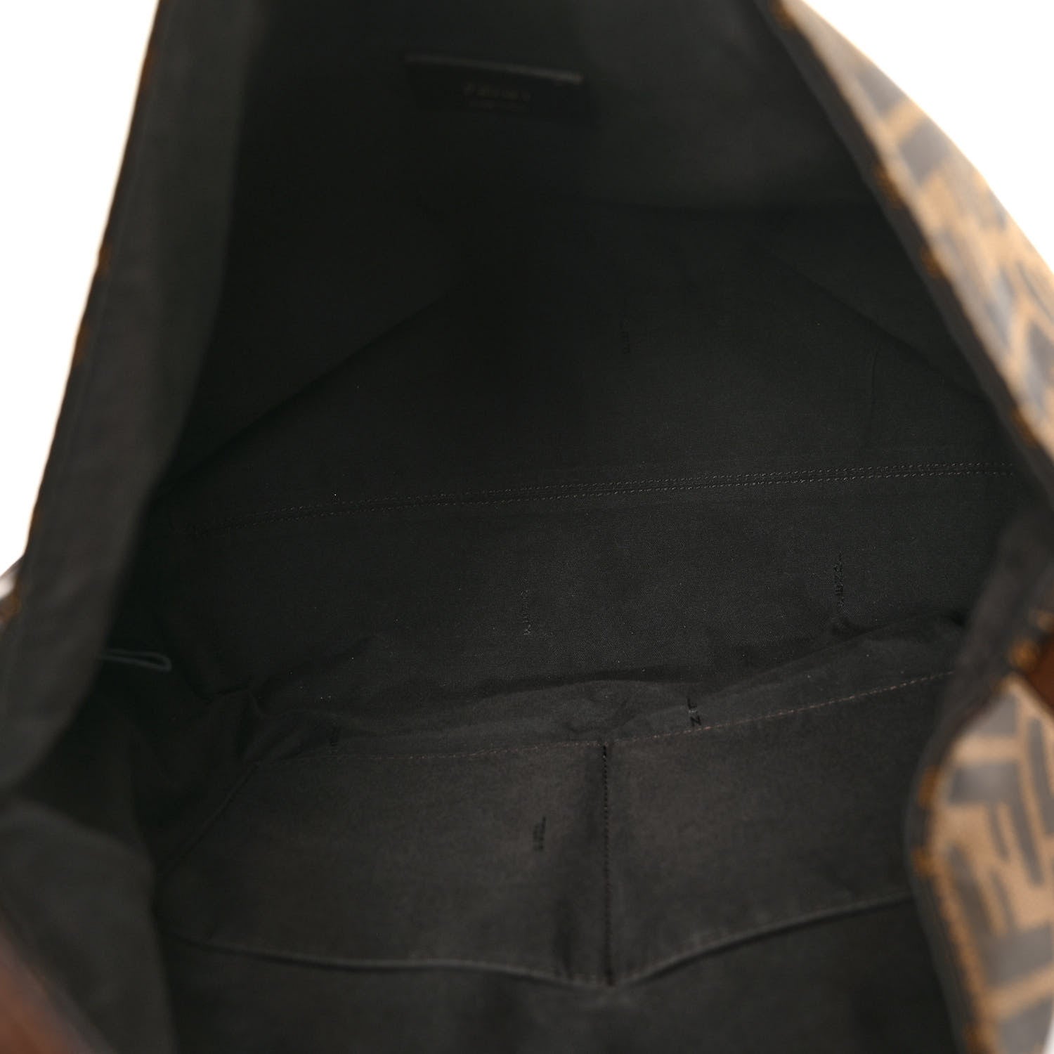 Fendi Zucca Vitello Artic Small Hobo Tobacco Castagna 5 of 9