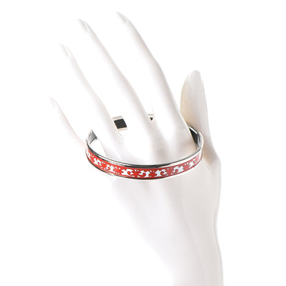 Hermes Enamel Printed Narrow Balcons Du Guadalquivir Bracelet 70 2 of 5