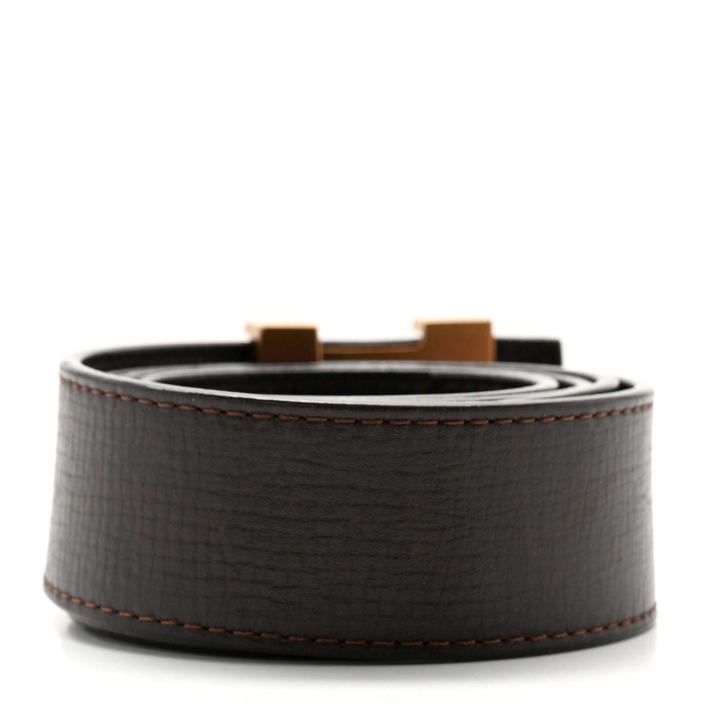 Taurillon Calfskin LV Initiales Belt 90 36 Brown