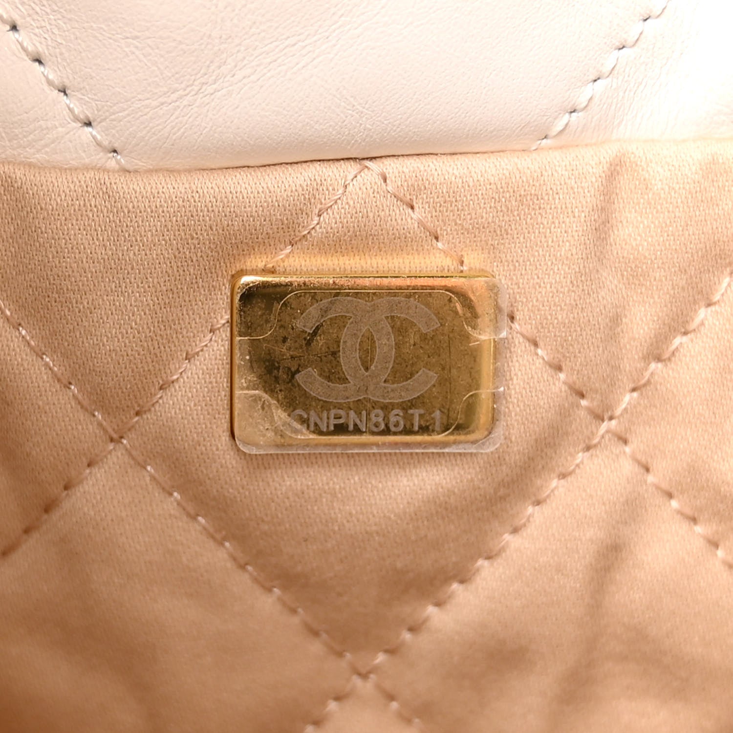 Chanel Shiny Calfskin Quilted Small Chanel 22 White 8 of 12