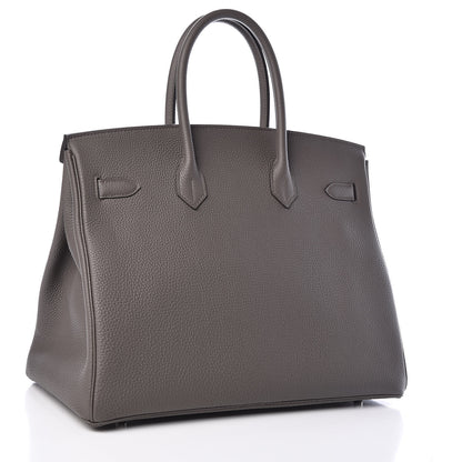 Hermes Togo Birkin 35 Etain 3 of 37