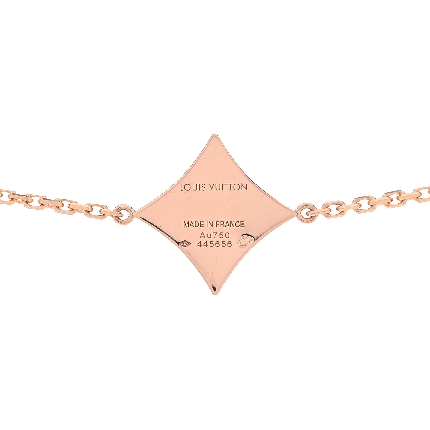 18K Pink Gold Diamond Mother of Pearl Blossom Sautoir Necklace