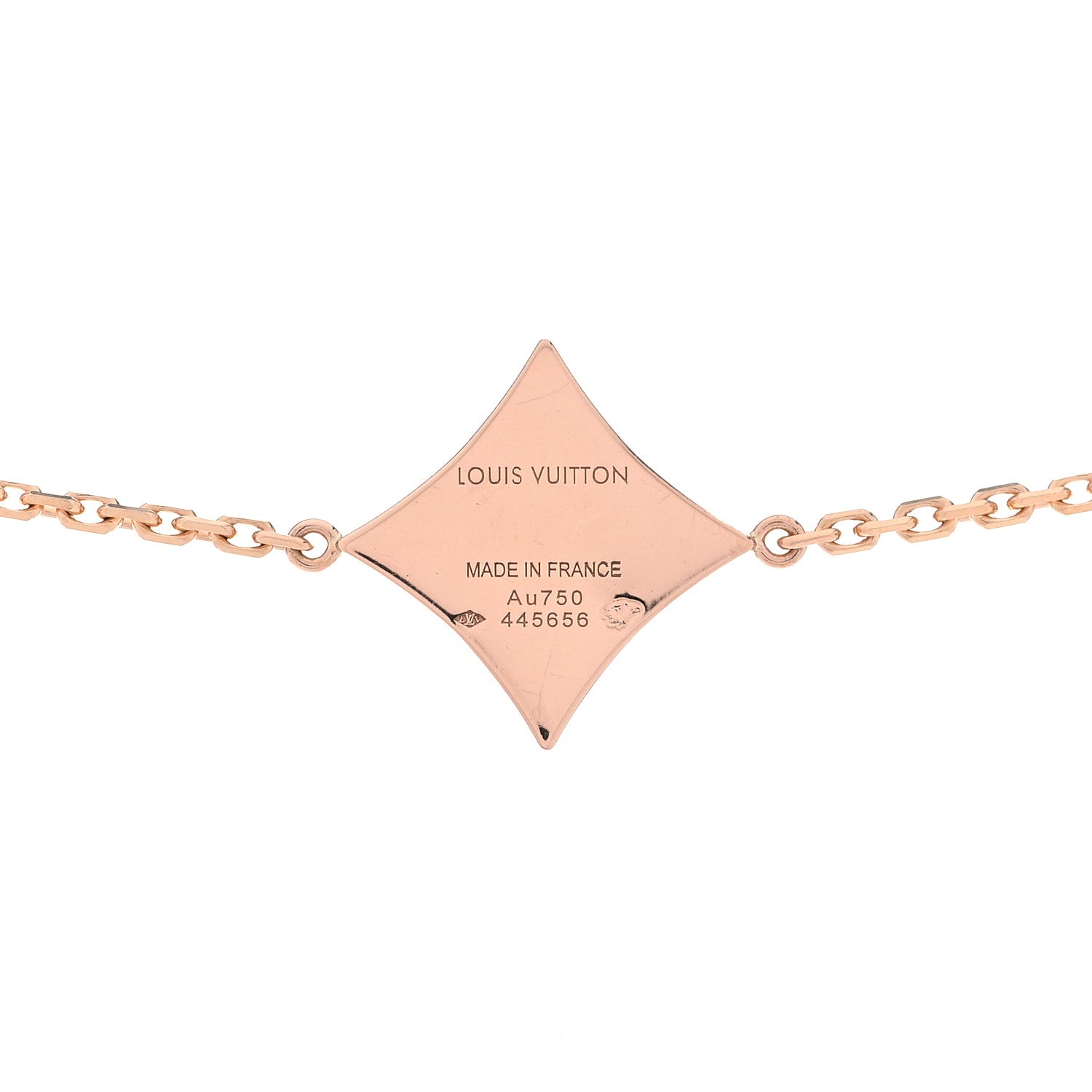 Louis Vuitton 18K Pink Gold Diamond Mother of Pearl Blossom Sautoir Necklace 5 of 6