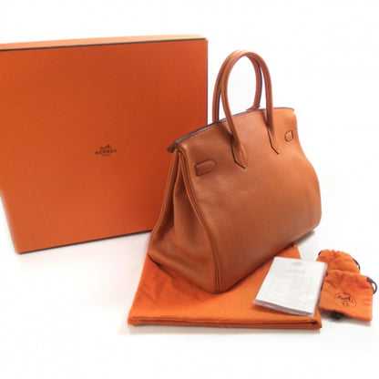 Hermes Taurillon Clemence Birkin 35 Orange 3 of 13