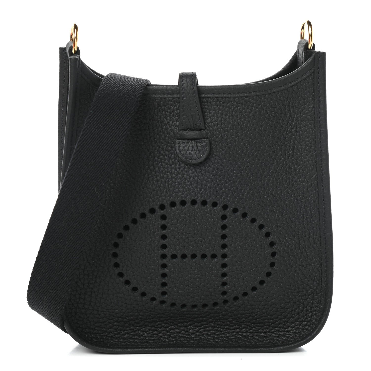 Hermes Taurillon Clemence Evelyne TPM Black 1 of 8