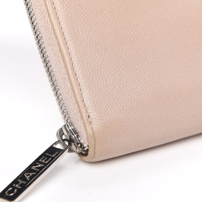 Chanel Caviar Sevruga Zip Around Wallet Pink 9 of 16