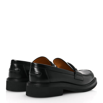Christian Dior Brushed Calfskin Boy Loafers 40 Black 5 of 12
