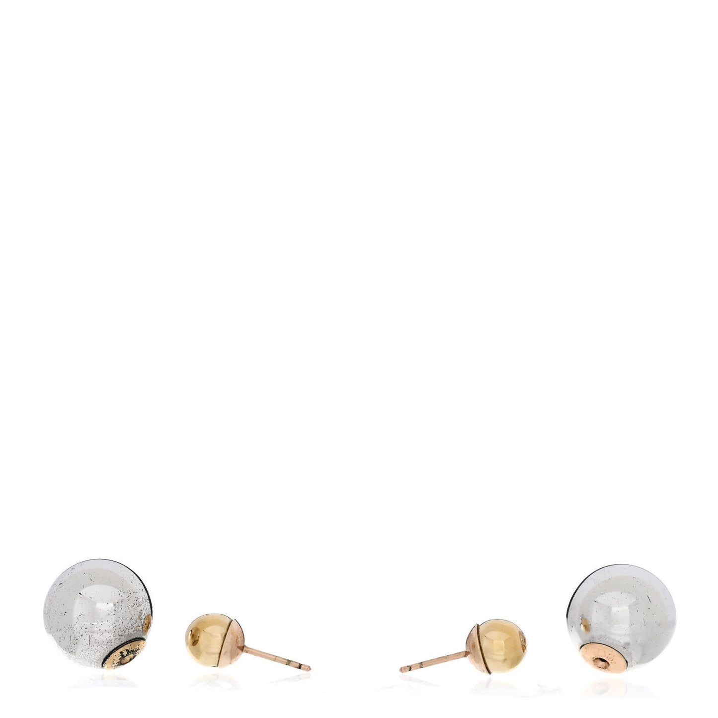 Mise En Dior Tribal Earrings Silver Gold