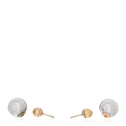 Christian Dior Mise En Dior Tribal Earrings Silver Gold 3 of 4